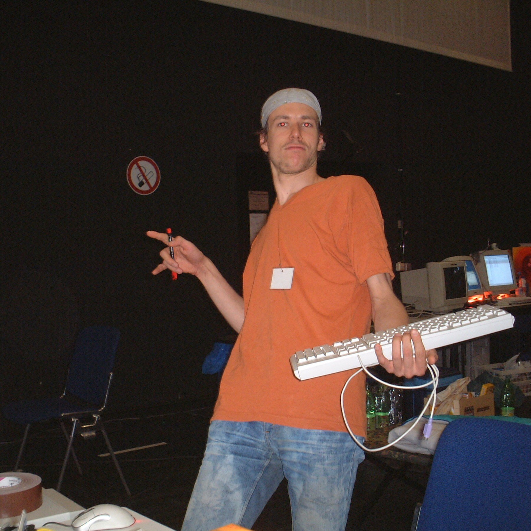 Stefan mit Keyboard